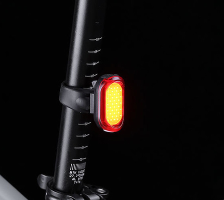 400mAh oplaadbaar fietslicht Wit/Rood/Aangepaste LED 2-3 uur opladen