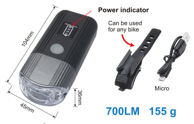 Lichte Koude Bestand van de signaal700lm USB Fiets voor Bergfiets